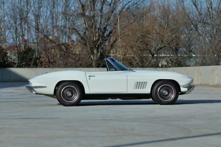 1967, Chevrolet, Corvette, Stigray, 427, Convertible, White, Muscle, Classic, Usa, 02 HD Wallpaper Desktop Background