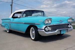 1958, Chevrolet, Impala, Convertible, Classic, Old, Blue, Usa, 3888×2592 01