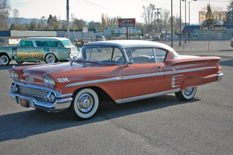 1958, Chevrolet, Impala, Coupe, Hardtop, Classic, Old, Usa, 2240×1488 03 HD Wallpaper Desktop Background