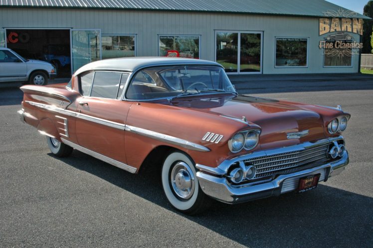 1958, Chevrolet, Impala, Coupe, Hardtop, Classic, Old, Usa, 2240×1488 09 HD Wallpaper Desktop Background
