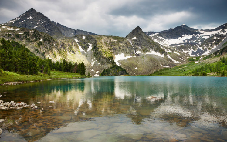 lake, In, The, Mountains HD Wallpaper Desktop Background
