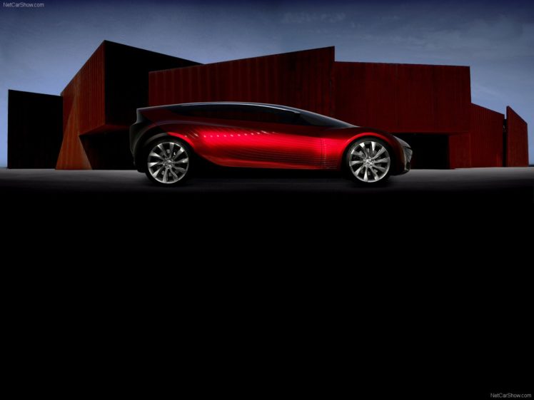 art, Cars, Concept, Mazda, Red, Ryuga, Vehicles, 2007 HD Wallpaper Desktop Background