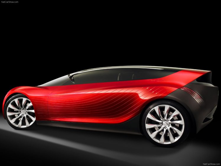 art, Cars, Concept, Mazda, Red, Ryuga, Vehicles, 2007 HD Wallpaper Desktop Background