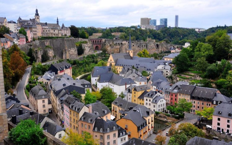 luxemburgo, City, Ciudad, Europa, Edificios HD Wallpaper Desktop Background