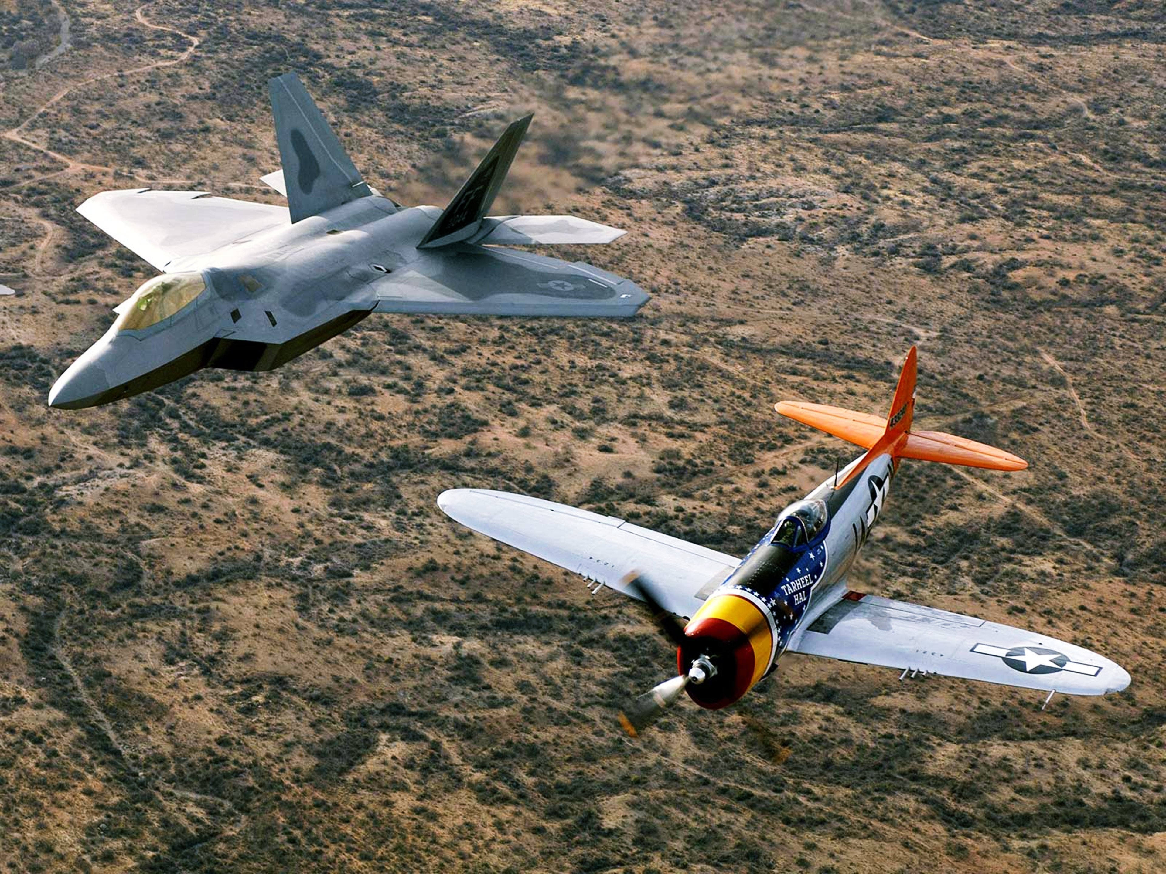 aircraft, F22a, Raptor, Planes, Fighters, Desert, Landscapes, Nature, Earth, Hills Wallpaper