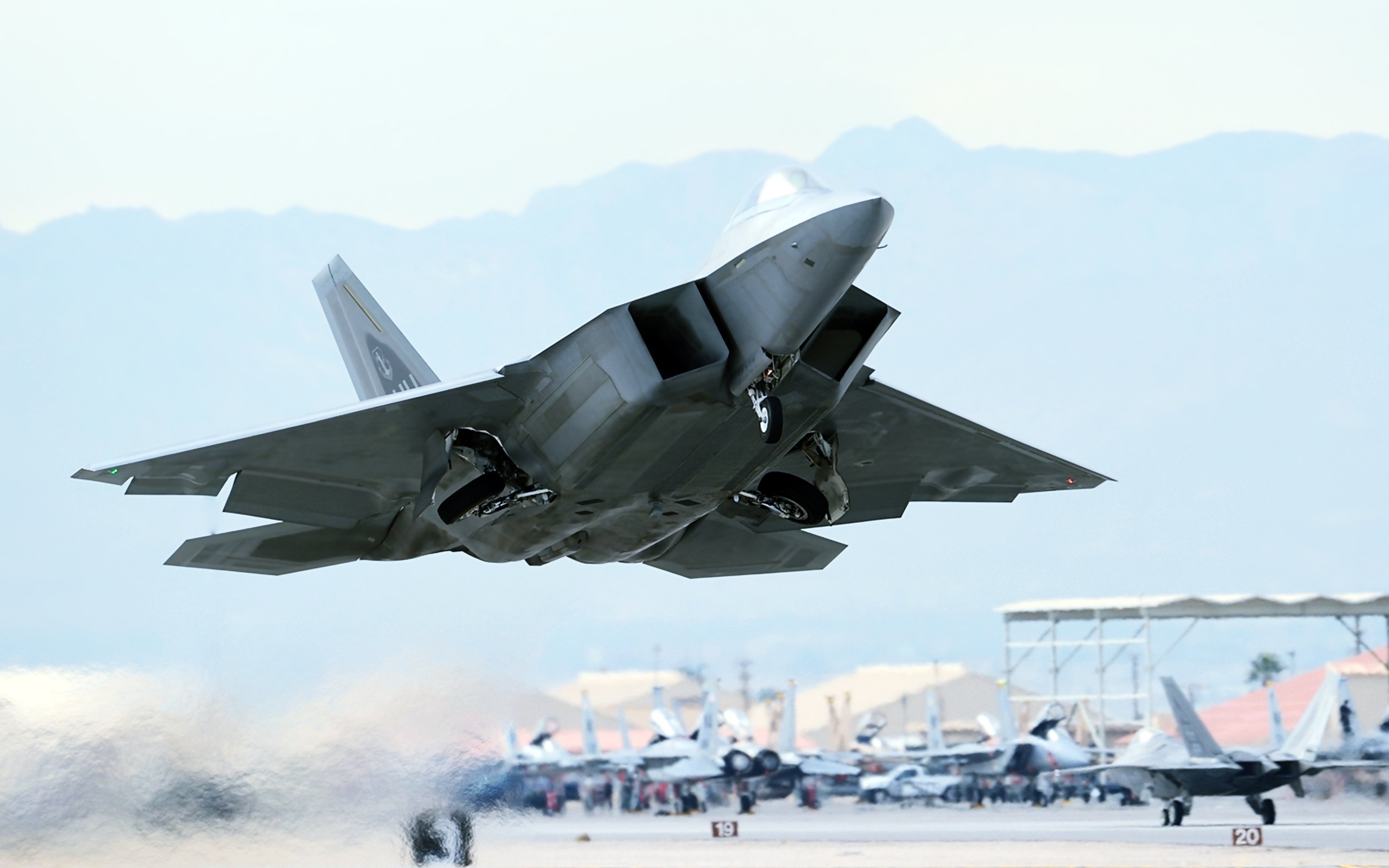 f 22, Raptor, Aircrafts, Weapons, Fighters, Planes, Airport, Army, Military, Wars Wallpaper