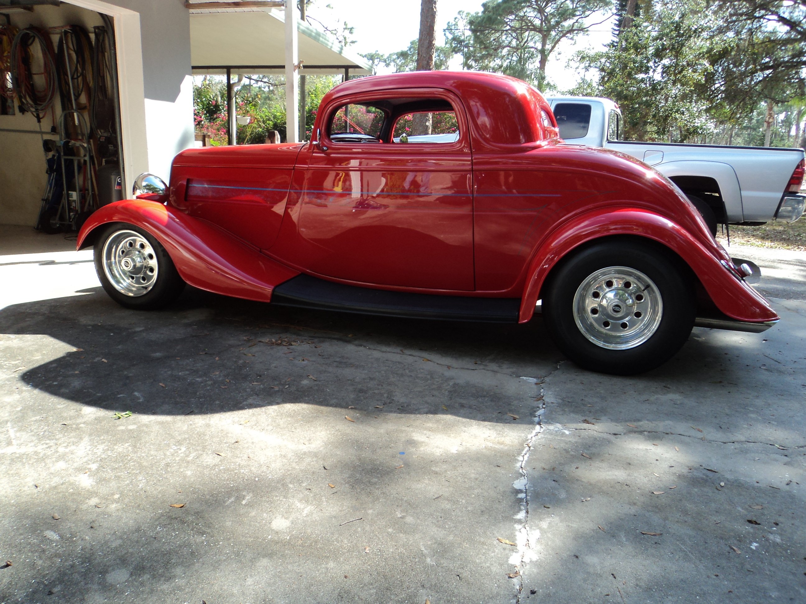 1933, Ford, Coupe, Three, Window, Chopped, Red, Hotrod, Streetrod, Hot, Rod, Street, Usa, 2048x1536 08 Wallpaper