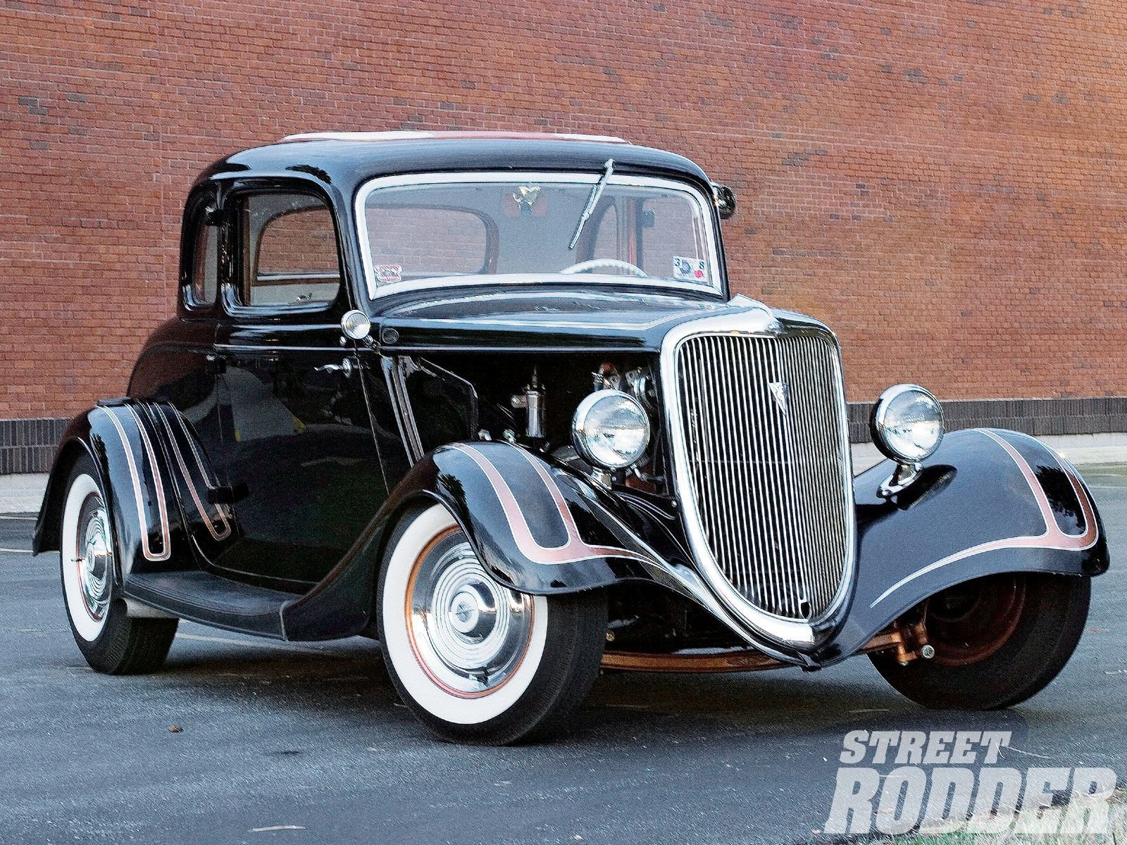 1934, Ford, Coupe, 5, Window, Five, Window, Hotrod, Street, Rod, Hot, Rod, Old, School, Black, Usa, 1600x1200 03 Wallpaper