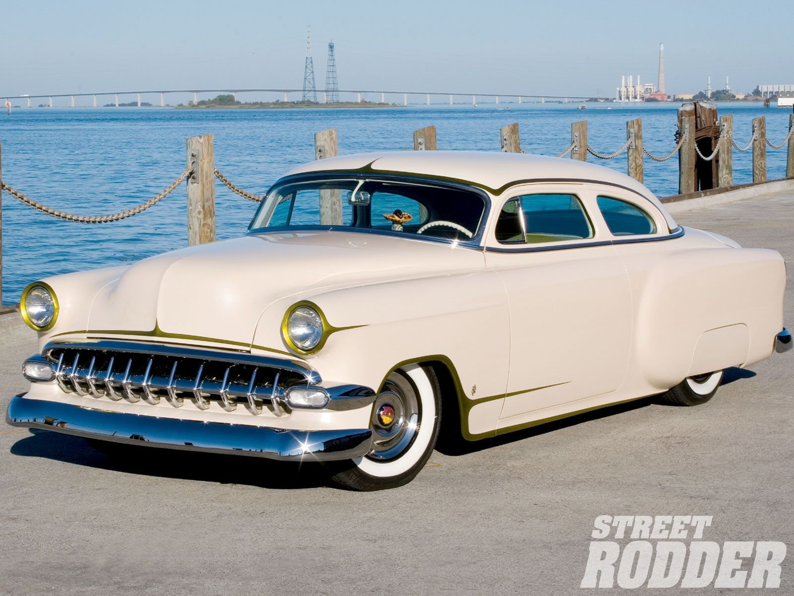 1954, Chevrolet, Belair, Hotrod, Hot, Rod, Custom, Kustom, Chopped, Low, Usa, 1600x1200 03 Wallpaper