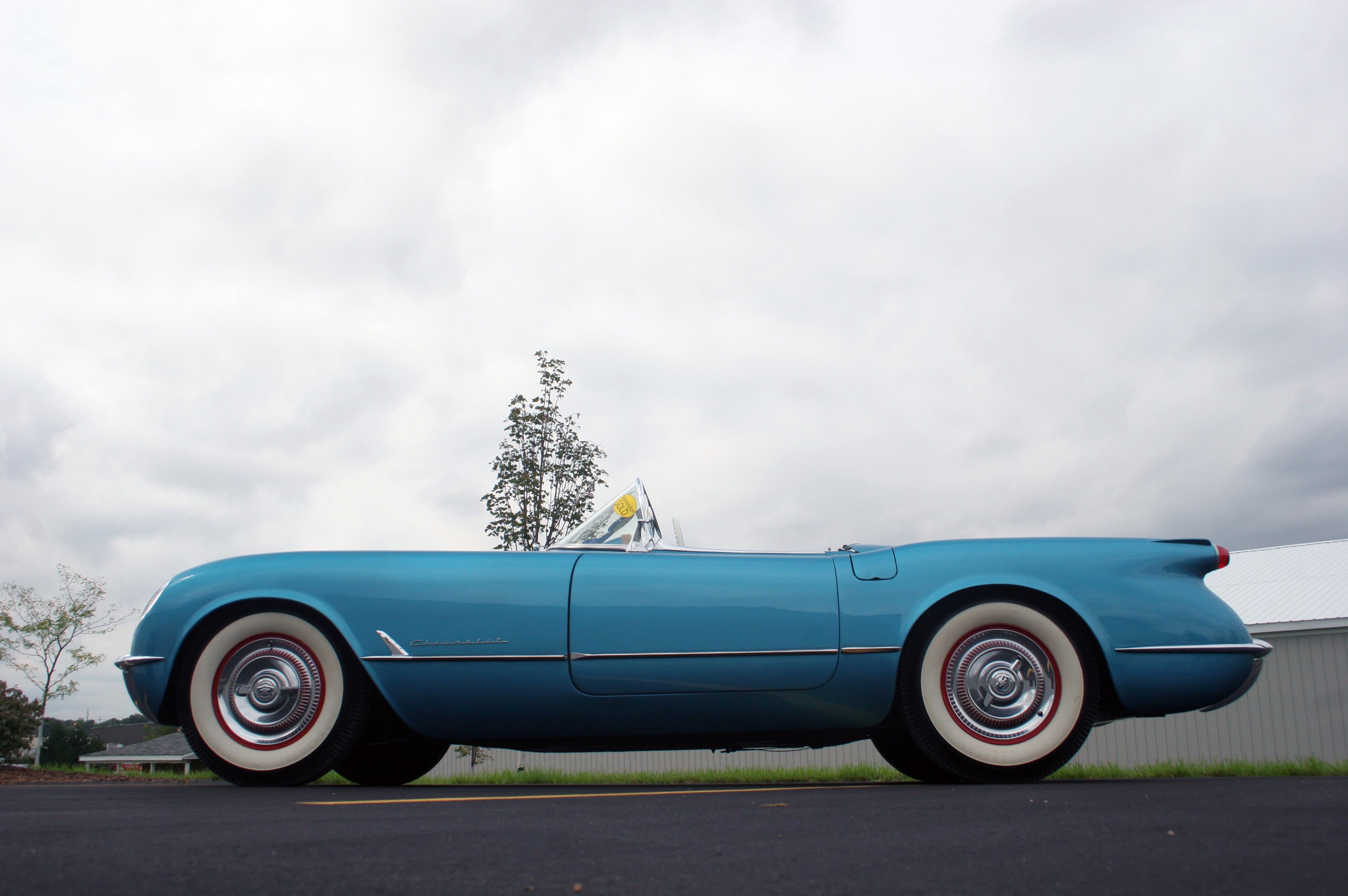 1954, Chevrolet, Corvette blue, Classic, Old, Vintage, Original, Usa, 3580x2380 02 Wallpaper