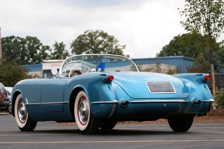 1954, Chevrolet, Corvette blue, Classic, Old, Vintage, Original, Usa, 3580×2380 04 HD Wallpaper Desktop Background