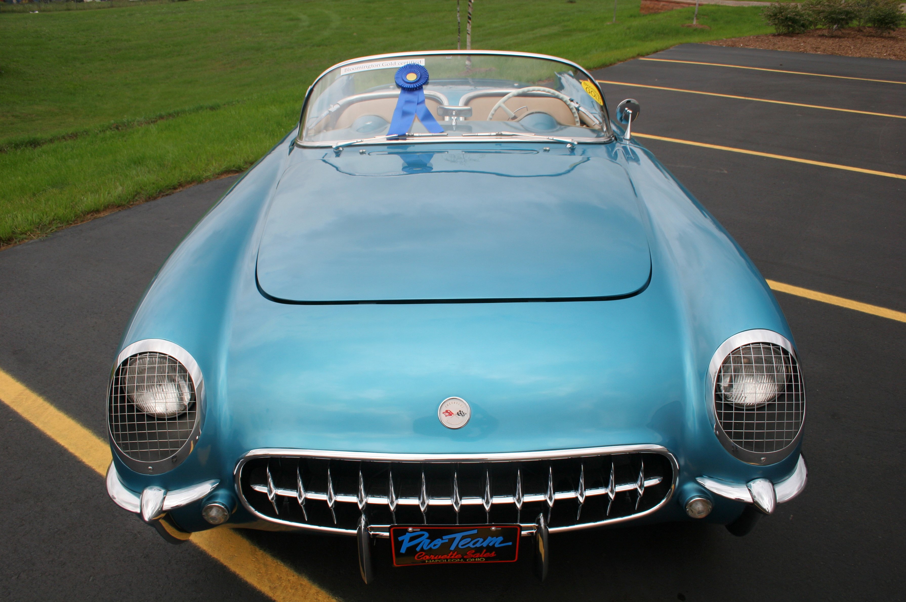 1954, Chevrolet, Corvette blue, Classic, Old, Vintage, Original, Usa, 3580x2380 07 Wallpaper