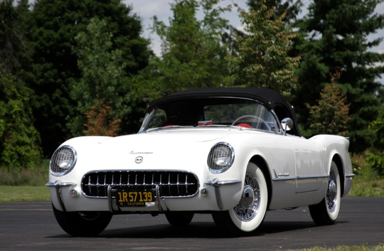 1953chevrolet, Corvette, Supercharged, Classic, Old, Vintage, Original, White, Usa, 3548×2354 02 HD Wallpaper Desktop Background