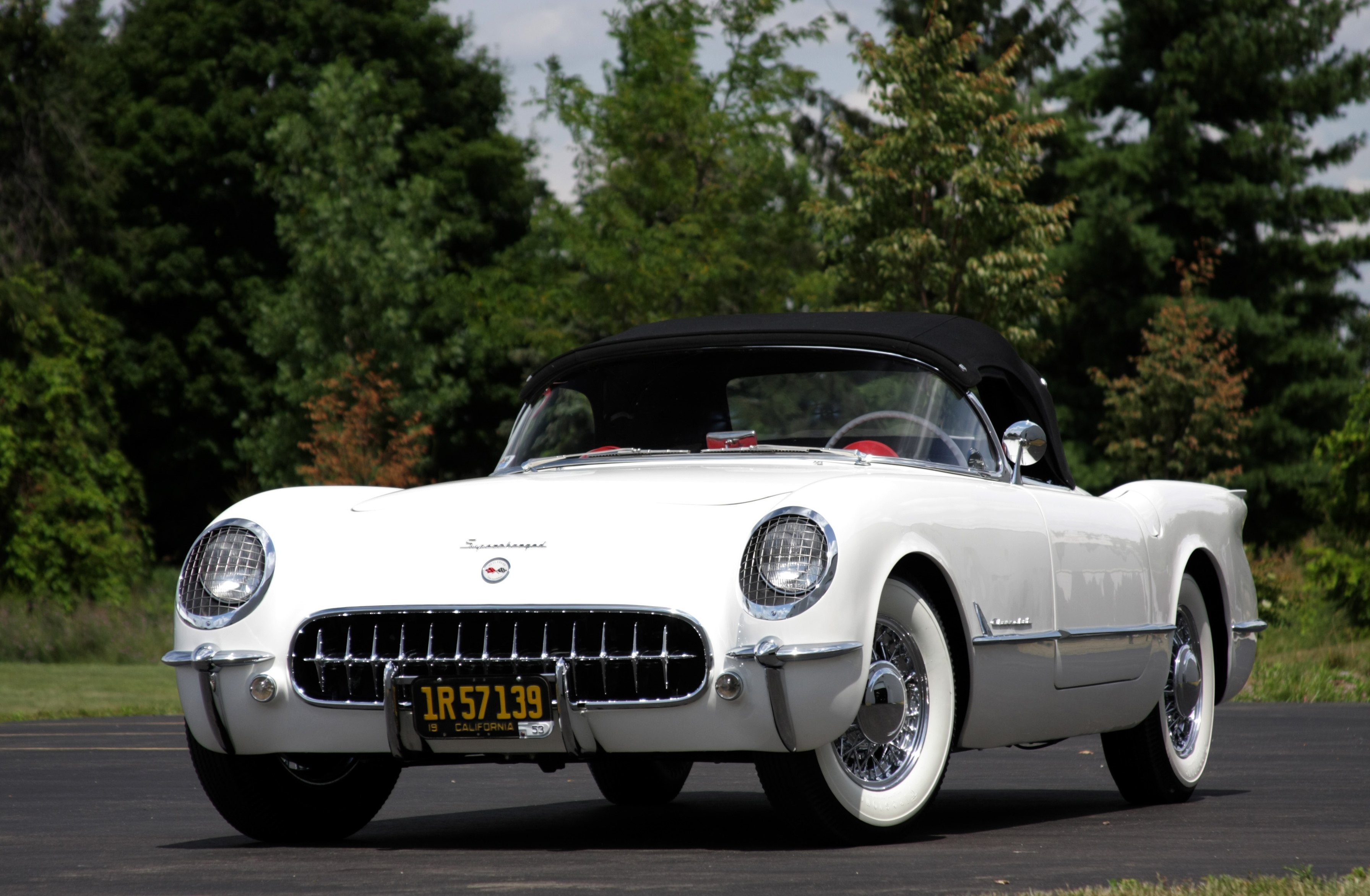 1953chevrolet, Corvette, Supercharged, Classic, Old, Vintage, Original, White, Usa, 3548x2354 02 Wallpaper