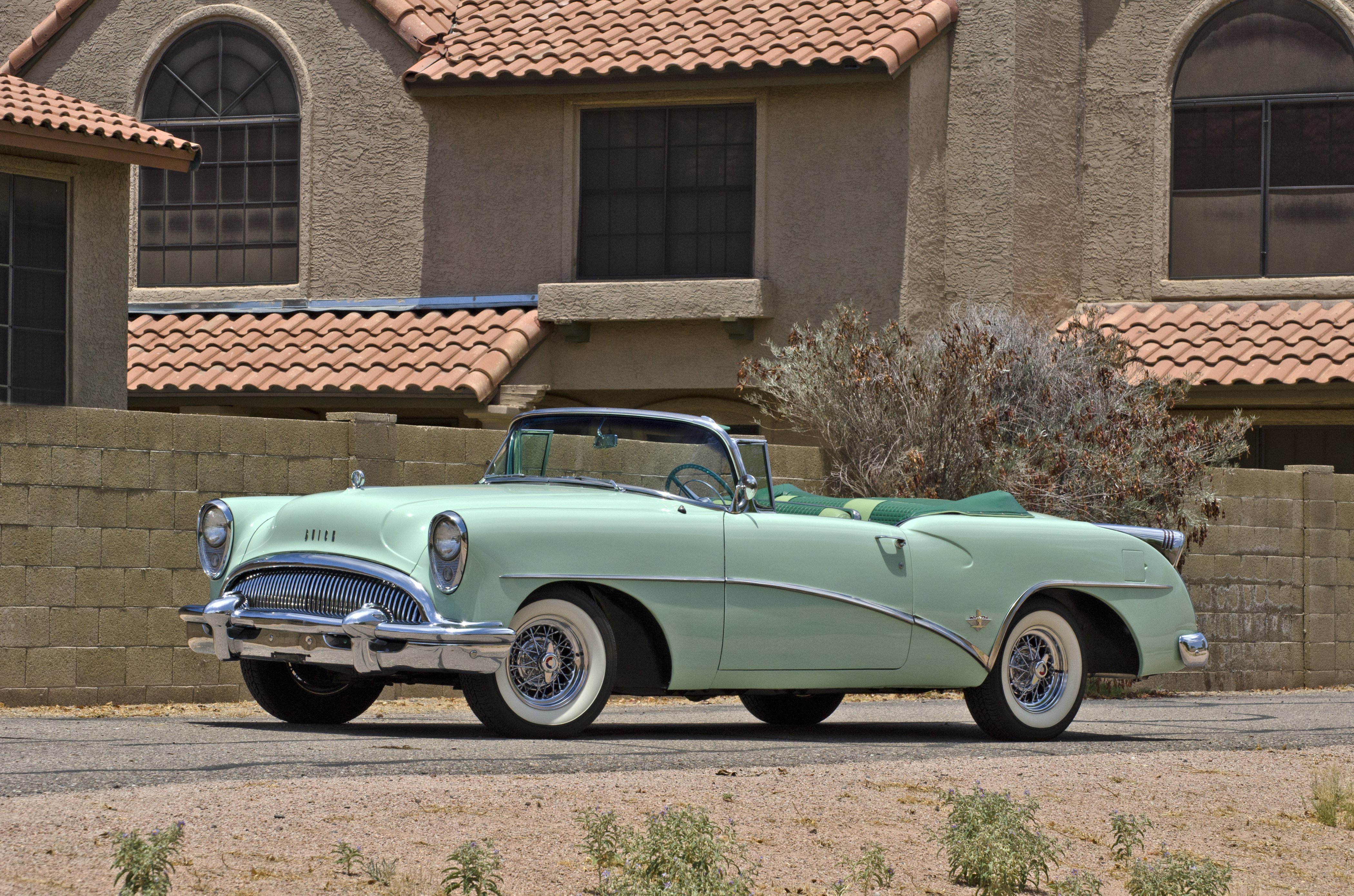 1954, Buick, Skylark, Convertible, Classic, Old, Retro, Street, Usa, 4200x2780 01 Wallpaper