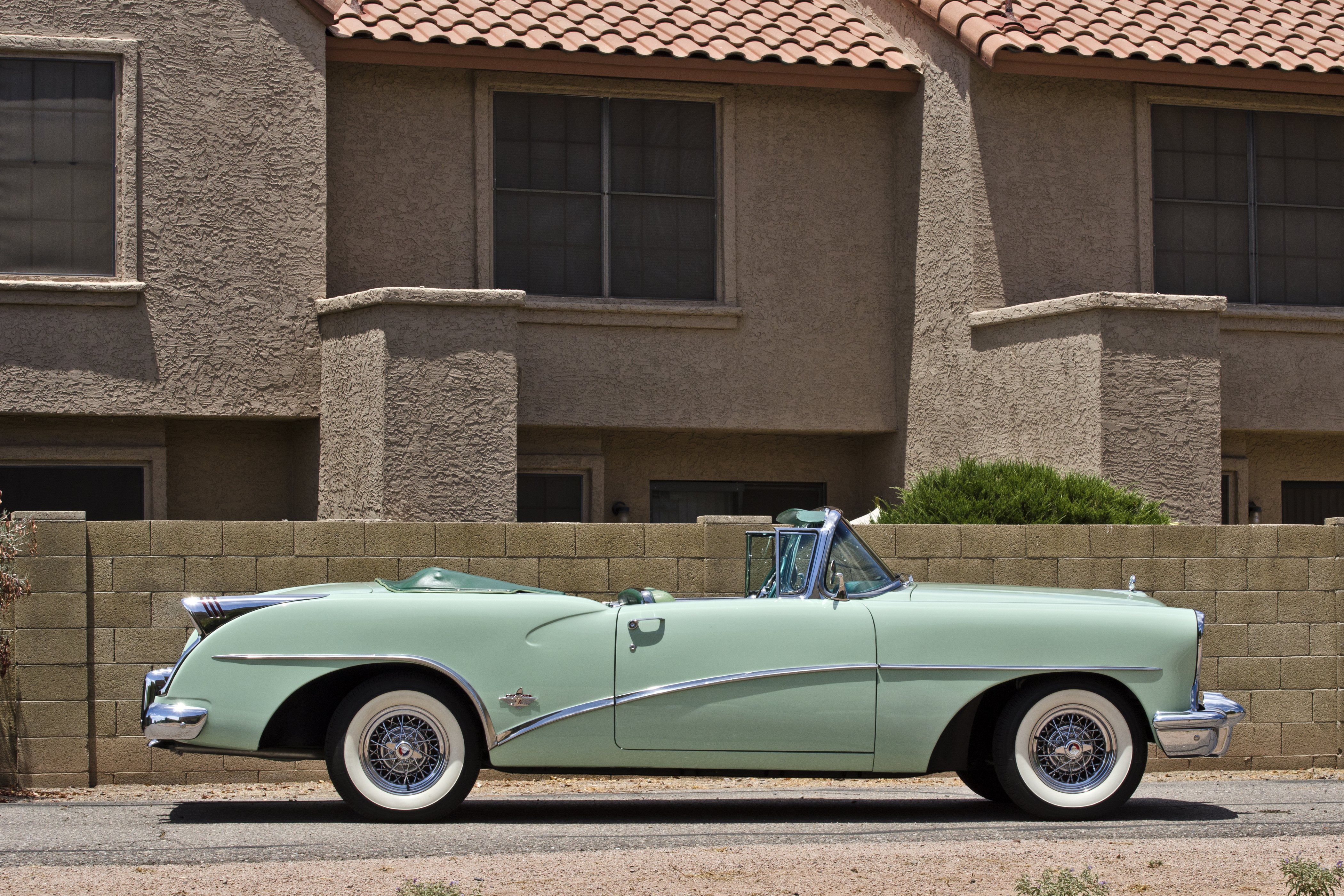 1954, Buick, Skylark, Convertible, Classic, Old, Retro, Street, Usa, 4200x2780 03 Wallpaper
