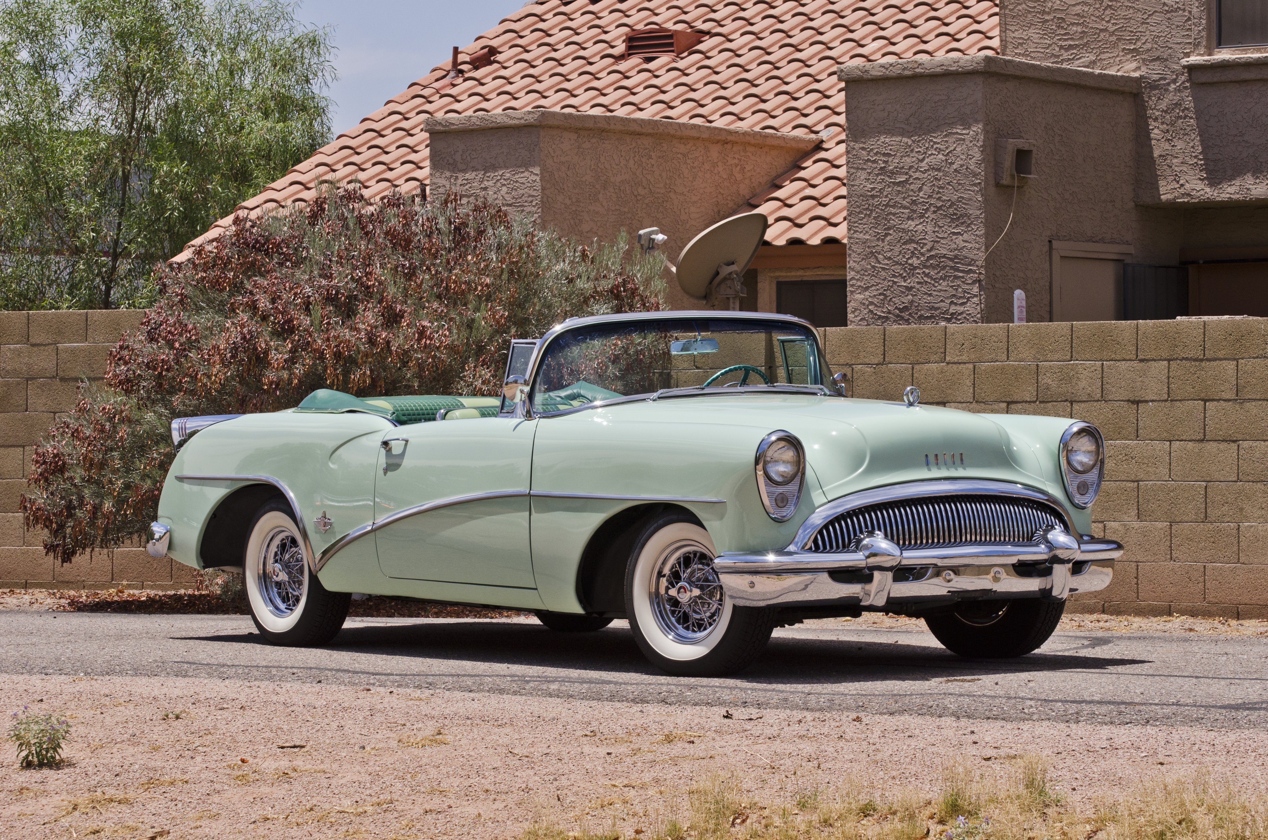 1954, Buick, Skylark, Convertible, Classic, Old, Retro, Street, Usa, 4200x2780 02 Wallpaper