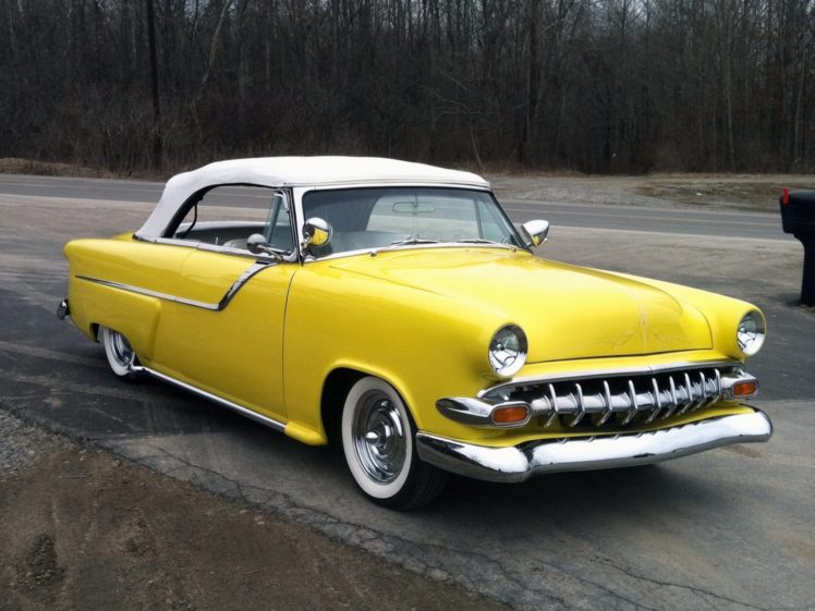 1953, Ford, Custom, Convertible, Kustom, Hotrod, Hot, Rod, Low, Usa, 1500×1125 06 HD Wallpaper Desktop Background