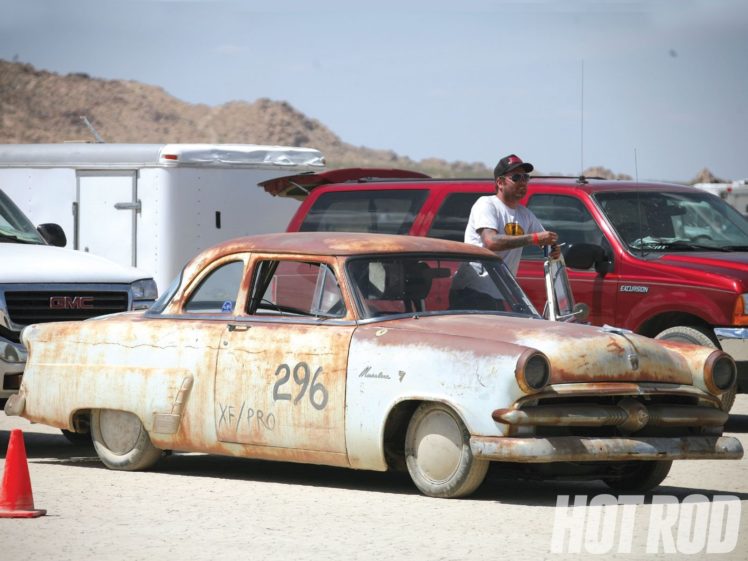 1953, Ford, Custom, Rat, Rod, Lake, Salt, Race, Vintage, Usa, 1600×1200 01 HD Wallpaper Desktop Background