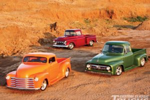1953, Ford, F100, Pickup, 1948, Chevrolet, 3100, Pickup, 1957, Chevrolet, Pickup, Hotrod, Hot, Rod, Streetrod, Street, Usa, 1600x1200 01