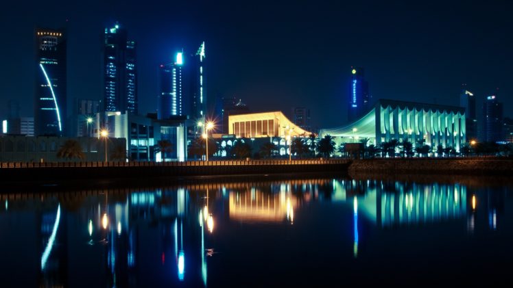 cityscapes, Town, Skyscrapers, City, Skyline, Cities, Kuwait HD Wallpaper Desktop Background