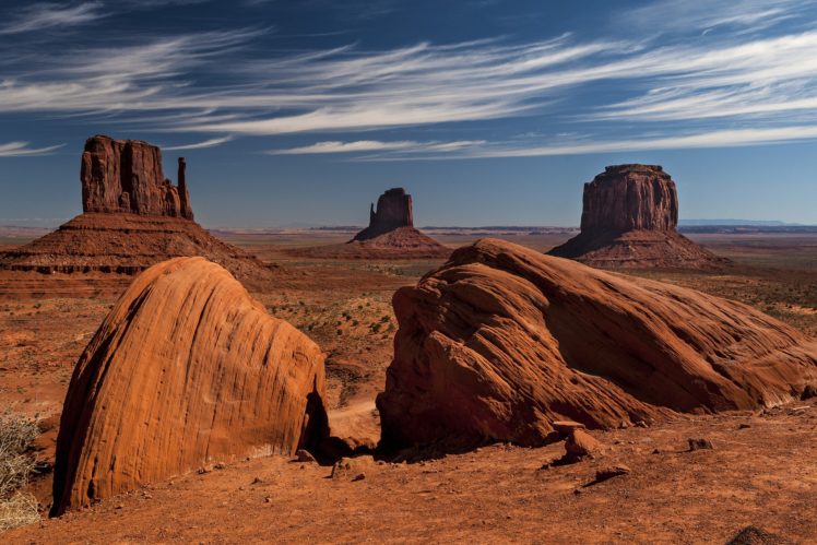 landscapes, Nature, Desert, Rocks, Monument, Valley, Rock, Formations, Navajo HD Wallpaper Desktop Background