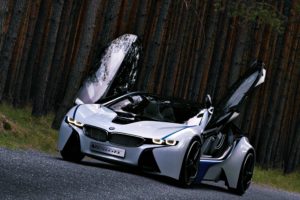 bmw, Vision, Efficient, Dynamics, Concept, Concept, Powerful, Beautiful, Limber, Cars, Supercars, Jungle, Trees, Road, German