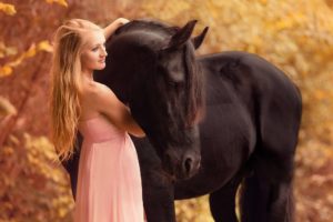 animal, Horse, Beautiful, Girl, Dress