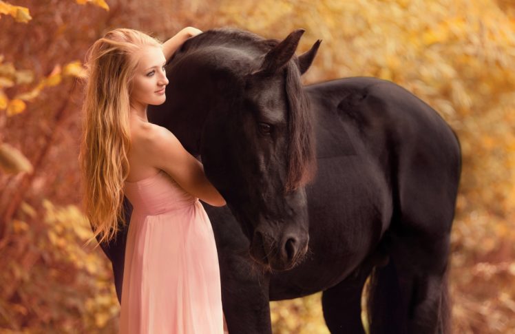 animal, Horse, Beautiful, Girl, Dress HD Wallpaper Desktop Background