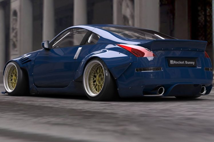 rocket, Bunny, 350z, Nissan, Modified, Bodykit, Cars HD Wallpaper Desktop Background