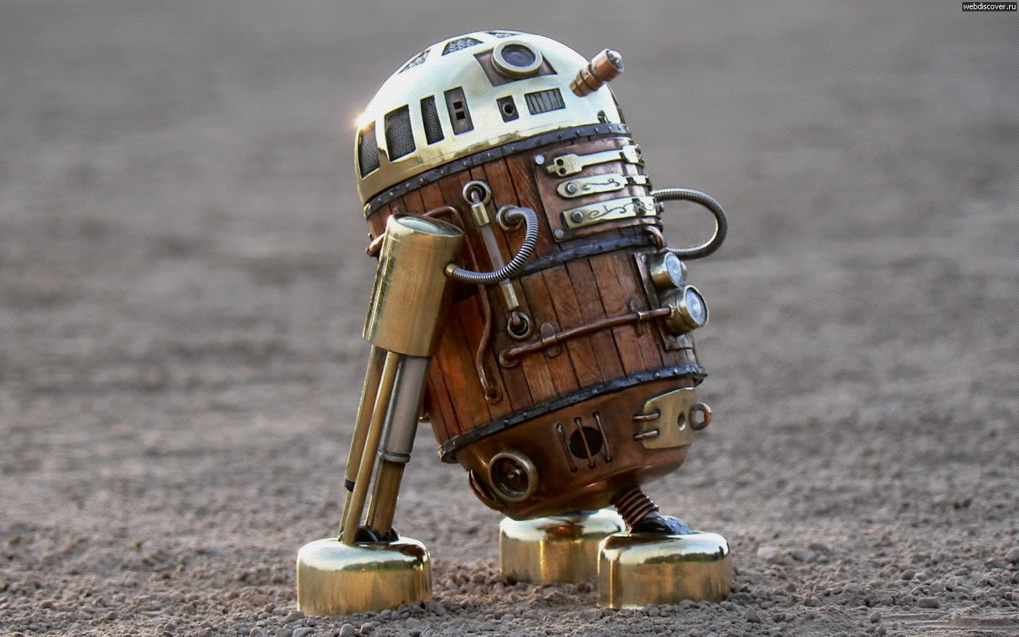 star, Wars, Robots, Steampunk, R2d2 Wallpaper