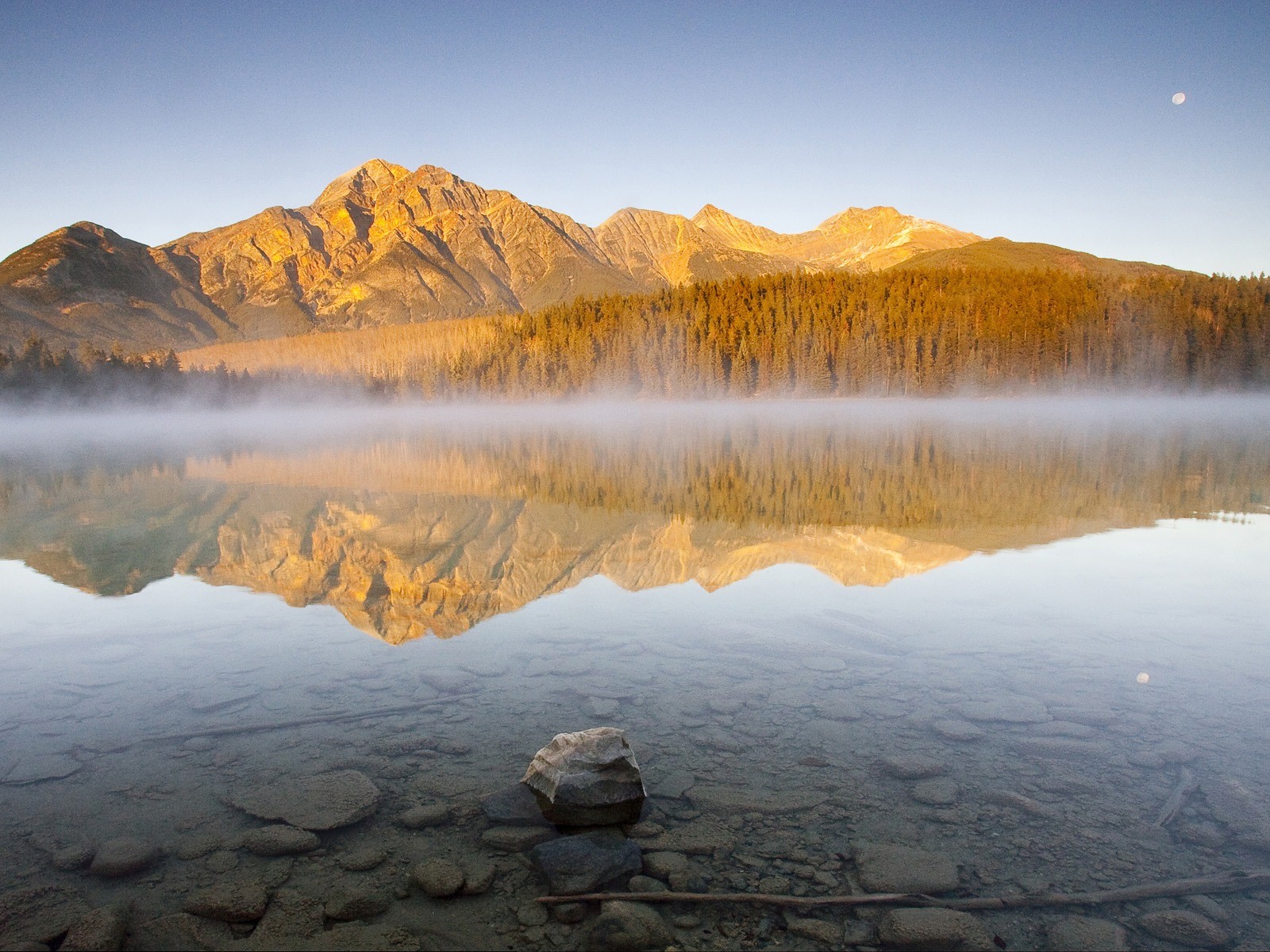 sunrise, Landscapes, Nature, Alberta, Pyramid, Patricia Wallpaper