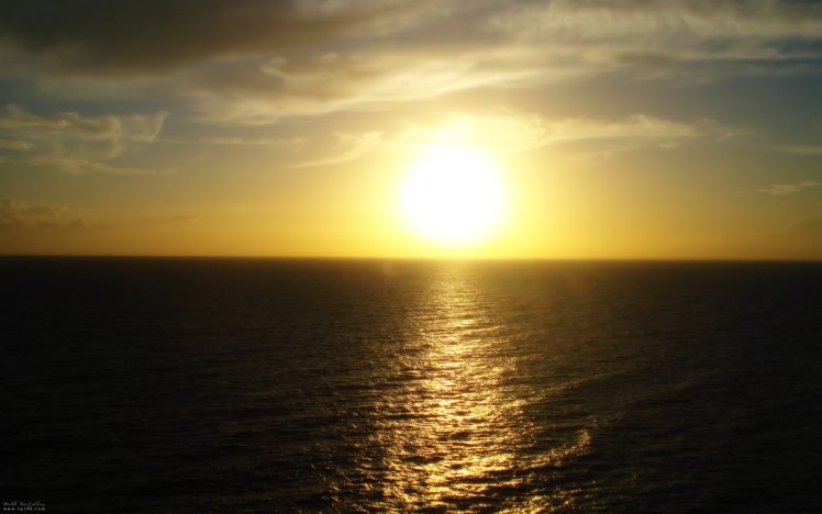 water, Sunset, Sunrise, Ocean, Nature, Sand, Outdoors, Realistic HD Wallpaper Desktop Background