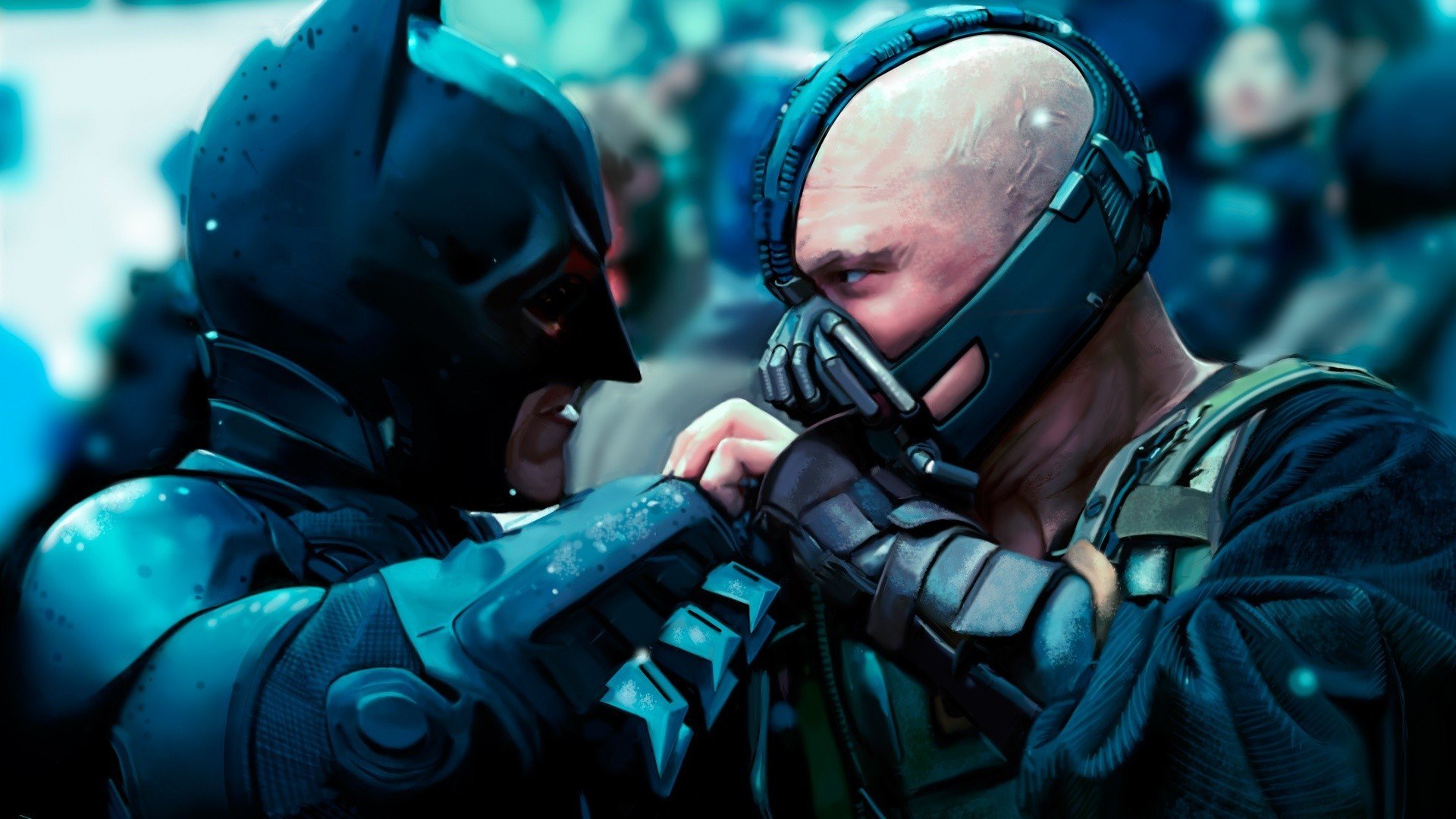 Movies Batman Christian Bale Bane The Dark Knight