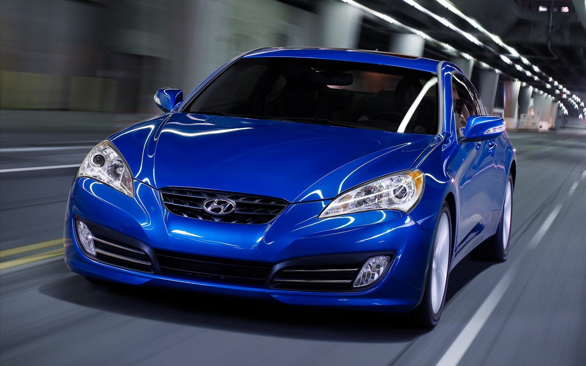cars, Hyundai, Hyundai, Genesis, Blue Wallpaper