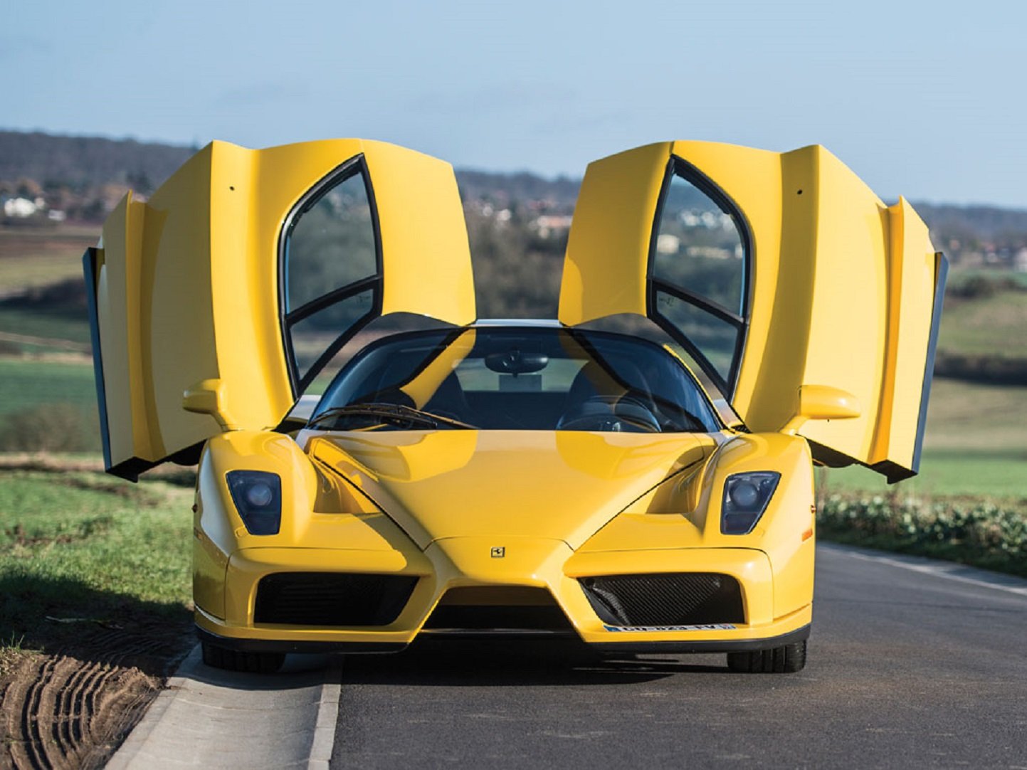 20, 02ferrari, Enzo, Cars, Supercars, Yellow Wallpaper