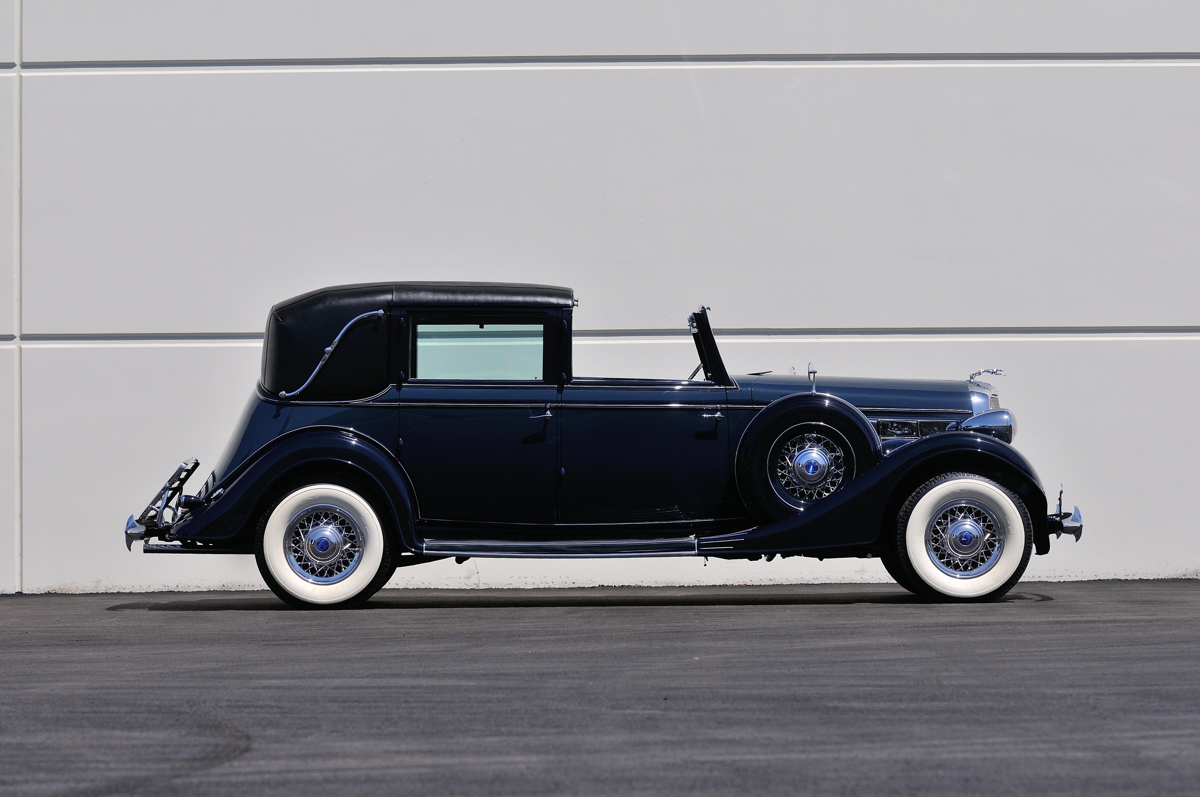 1935, Lincoln, Limousine, Model, K, Classic, Old, Retro, Vintage, Black, Blue, Usa, 4200x2790 02 Wallpaper