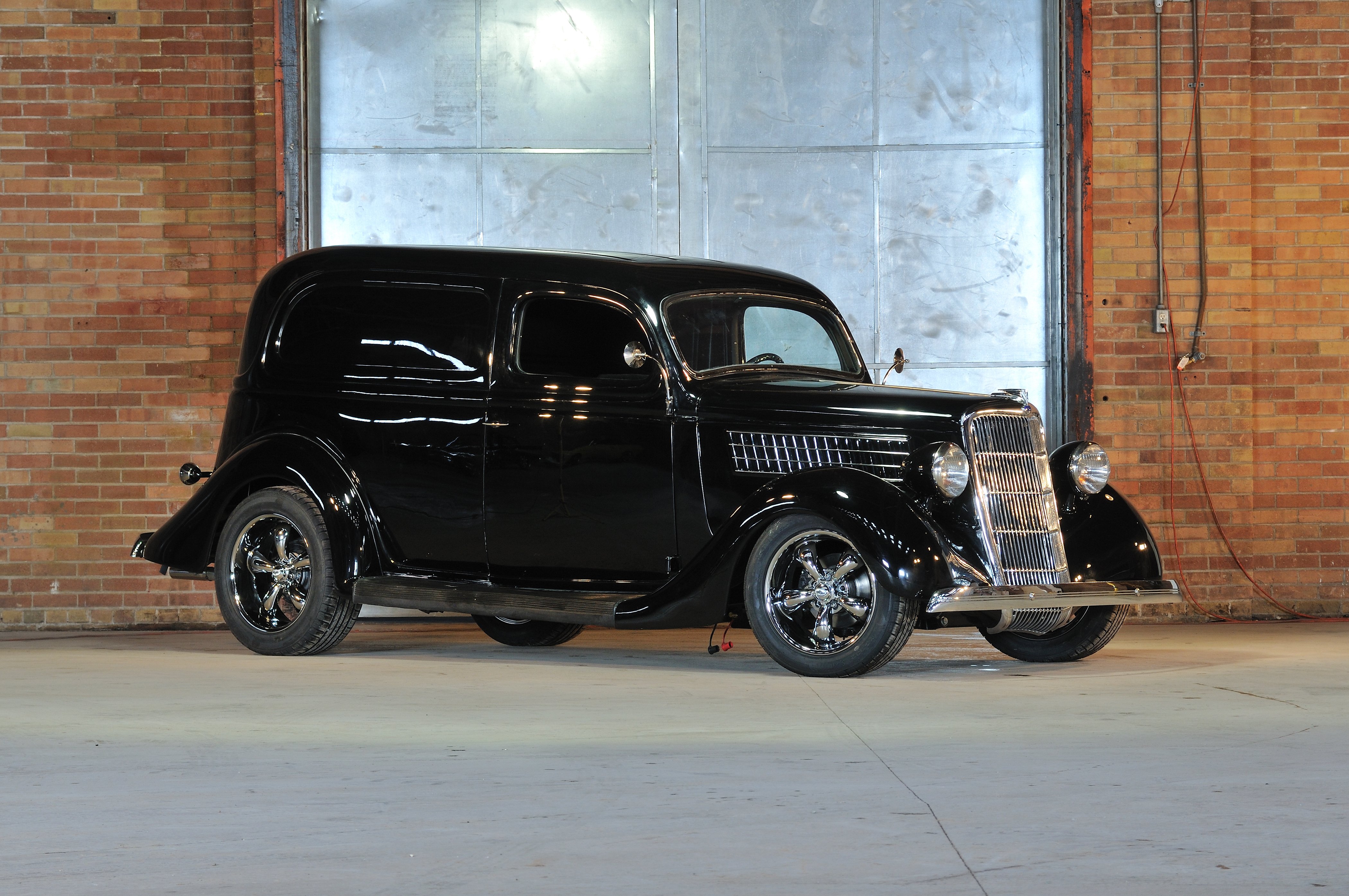 1935, Ford, Sedan, Delivery, Streetrod, Hotrod, Hot, Rod, Street, Black, Usa, 4200x2790 01 Wallpaper