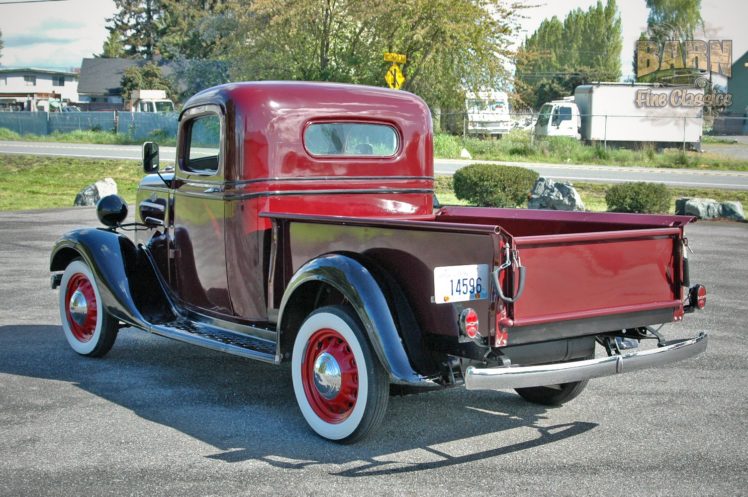 1936, Chevrolet, Pickup, Classic, Old, Retro, Vintage, Red, Silver, Usa, 1500×1000 03 HD Wallpaper Desktop Background