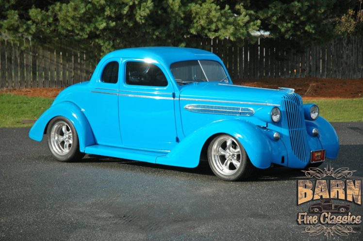 1936, Chrysler, Coupe, 5, Window, Streetrod, Hotrod, Hot, Rod, Street, Blue, Usa, 1500×1000 07 HD Wallpaper Desktop Background