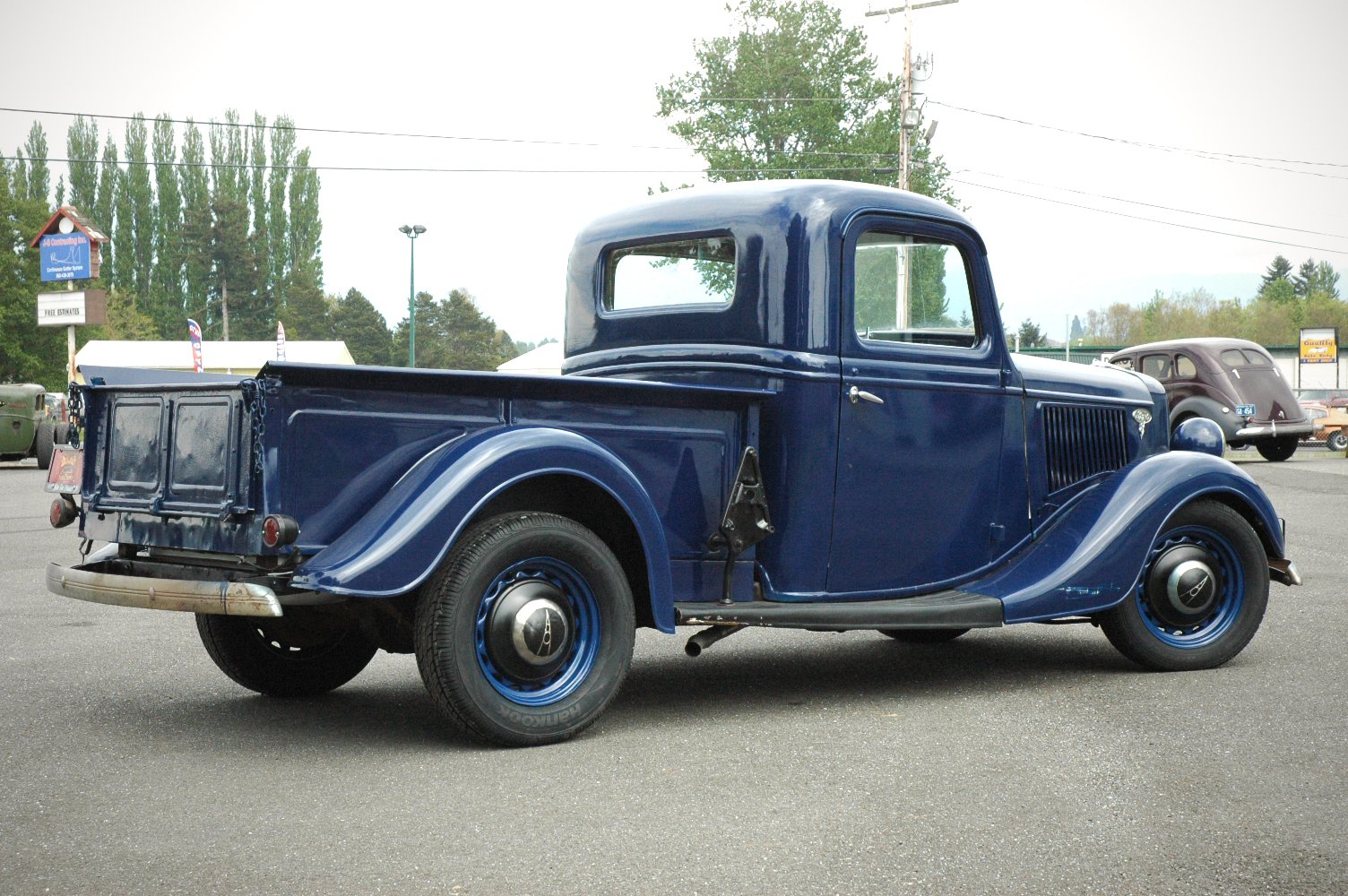1936, Ford, Pickup, Classic, Old, Retro, Vintage, Blue, Usa, 1500x1000 06 Wallpaper