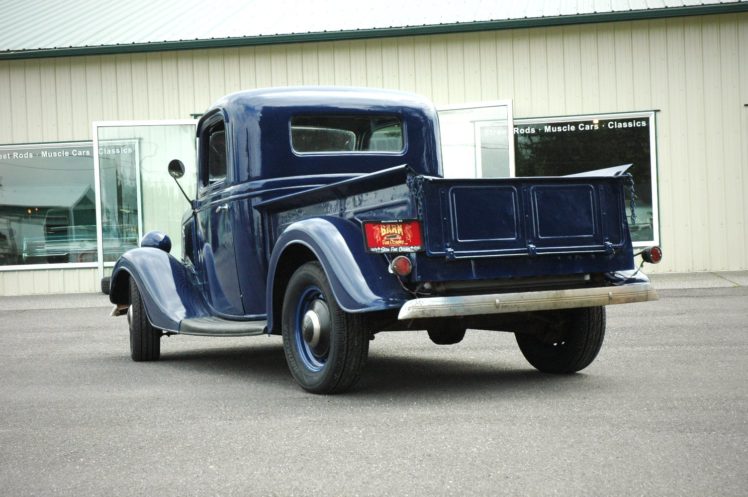 1936, Ford, Pickup, Classic, Old, Retro, Vintage, Blue, Usa, 1500×1000 05 HD Wallpaper Desktop Background