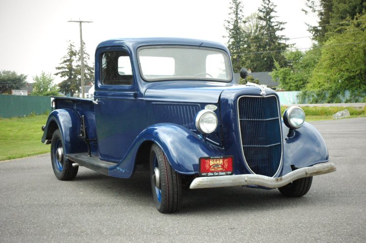 1936, Ford, Pickup, Classic, Old, Retro, Vintage, Blue, Usa, 1500×1000 09 HD Wallpaper Desktop Background