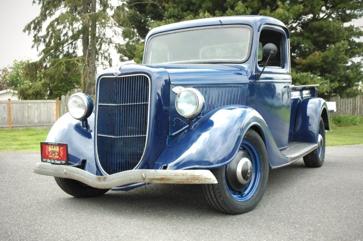 1936, Ford, Pickup, Classic, Old, Retro, Vintage, Blue, Usa, 1500×1000 11 HD Wallpaper Desktop Background