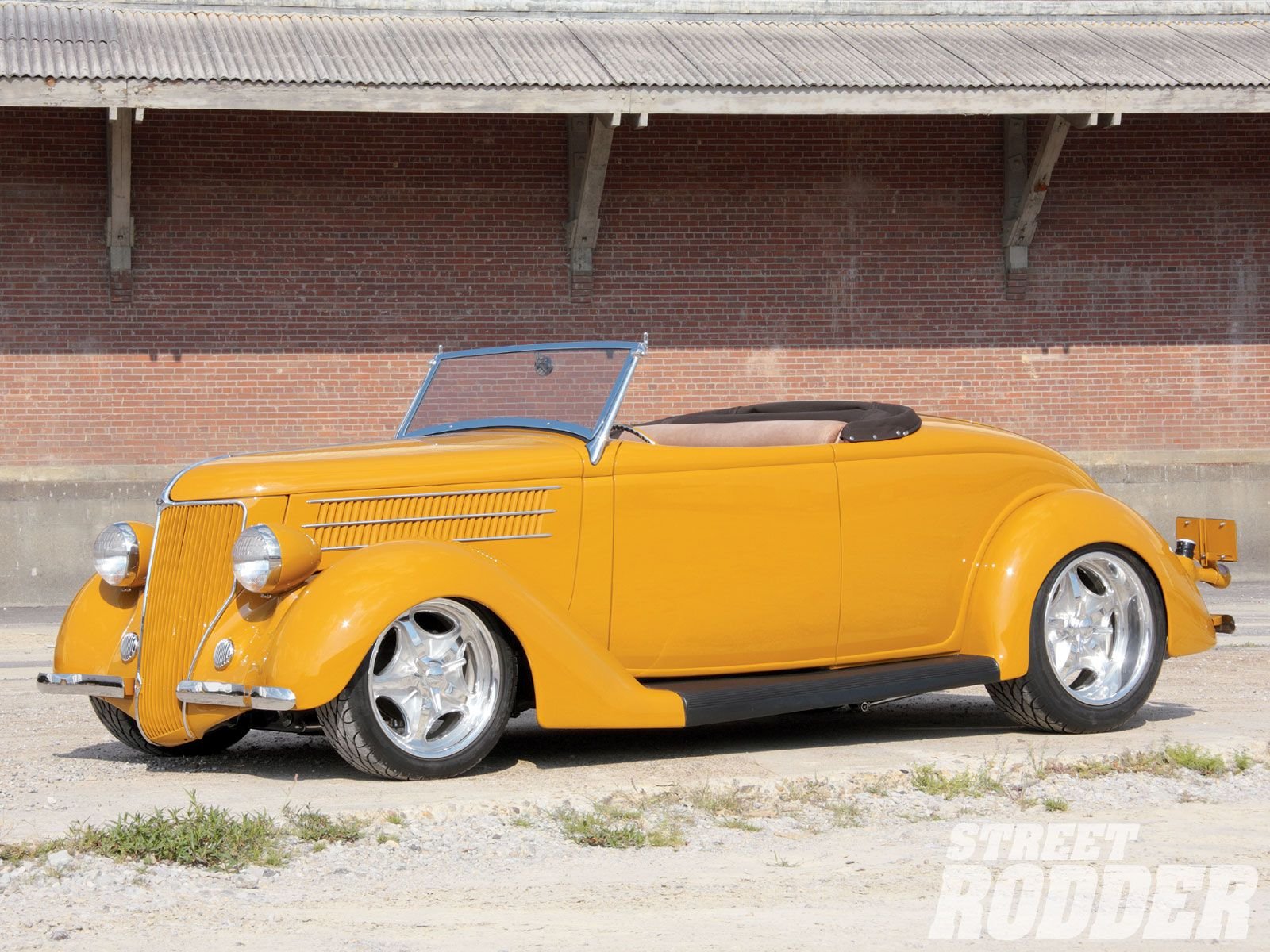 1936, Ford, Roadster, Hotrod, Streetrod, Hot, Rod, Street, Orange, Usa, 1600x1200 01 Wallpaper