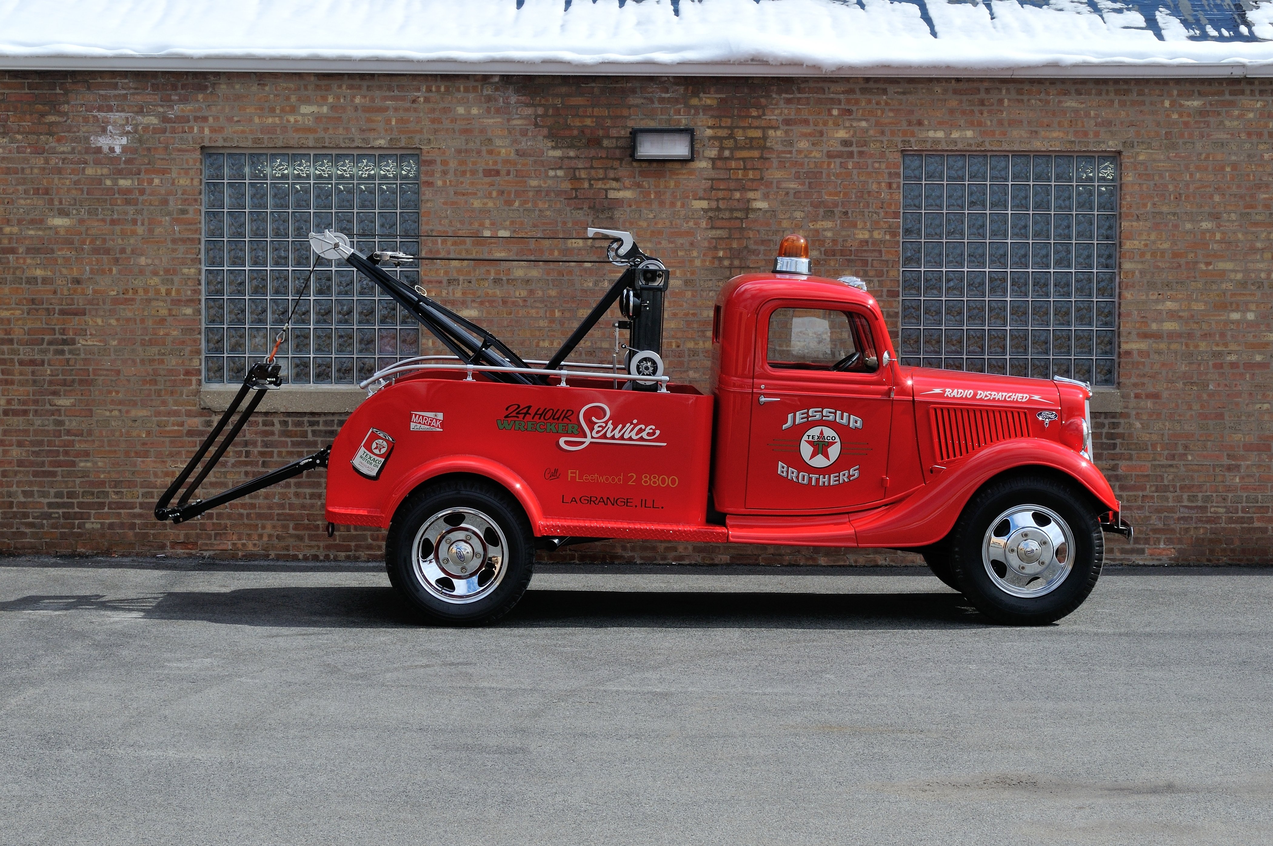 1936, Ford, Truck, Model, 51, Wrecker, Red, Classic, Old, Retro, Vintage, Usa, 4200x2790 02 Wallpaper