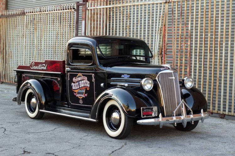 1937, Chevrolet, Chevy, Pickup, Hotrod, Hot, Rod, Custom, Old, School, Black, Usa, 2500×1667 01 HD Wallpaper Desktop Background