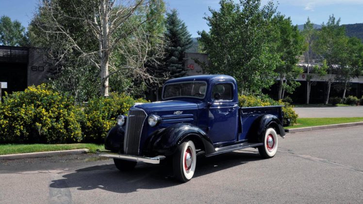 1937, Chevrolet, Pickup, Step, Side, Classic, Old, Retro, Vintage, Usa, 5120×2880 HD Wallpaper Desktop Background