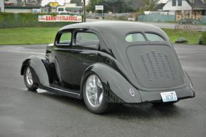 1937, Ford, Sedan, 2, Door, Slantback, Hotrod, Streetrod, Hot, Rod, Street, Black, Usa, 1500×1000 06