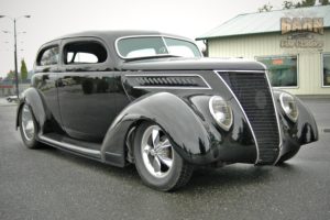 1937, Ford, Sedan, 2, Door, Slantback, Hotrod, Streetrod, Hot, Rod, Street, Black, Usa, 1500x1000 14